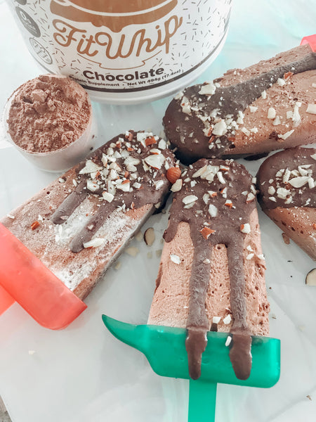 Coconut Keto Fit Whip Fudgesicles