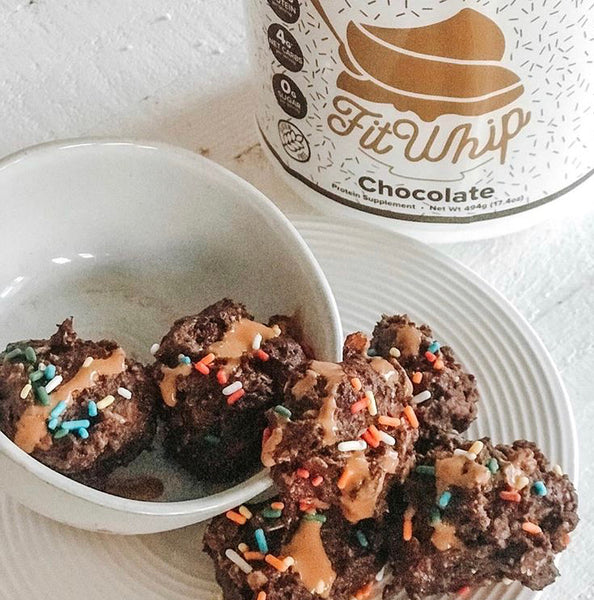 Fit Whip Chocolate Cookie Dough Protein Balls